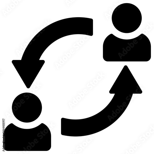 Alternative Work glyph icon