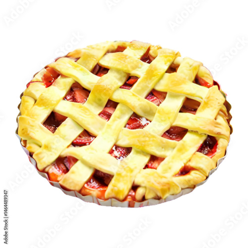 apple pie isolated on white