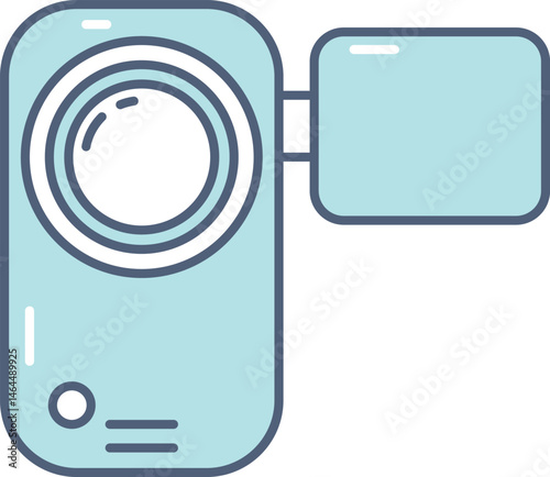 camcorder illustration on a white background    