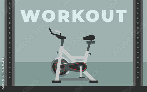 Stationary bike illustration