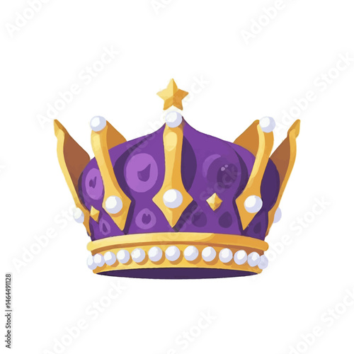 Purple-and-Gold-Cartoon-Crown-Illustration-royalty-symbol