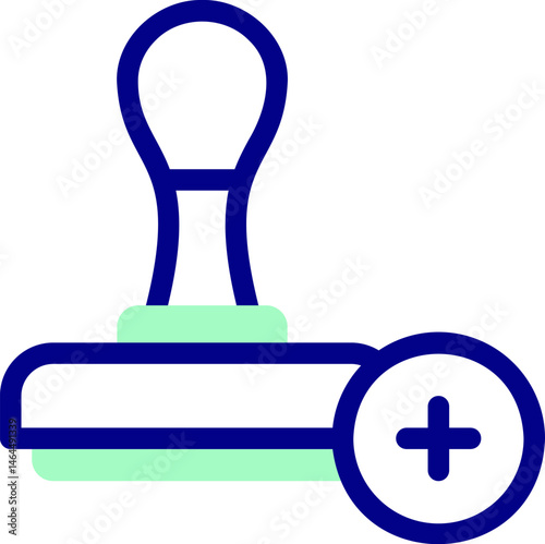 clone stamp illustration on a white background    