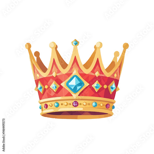 Cartoon_Crown_Illustration_Jeweled_Royal_Headwear