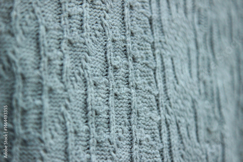 Texture, blue sweater close up
