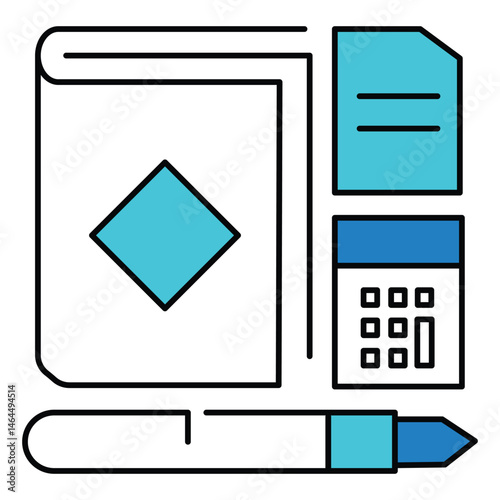 Legal Compliance Corporate Law Icon for Business vector design