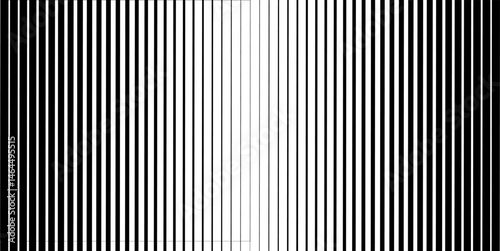 Halftone horizontal speed line abstract pattern. Vector halftone illusion.