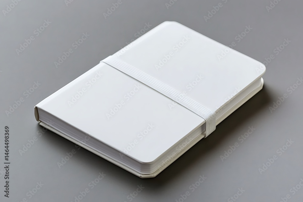 Fototapeta premium Blank White Notebook Mockup for Branding Design