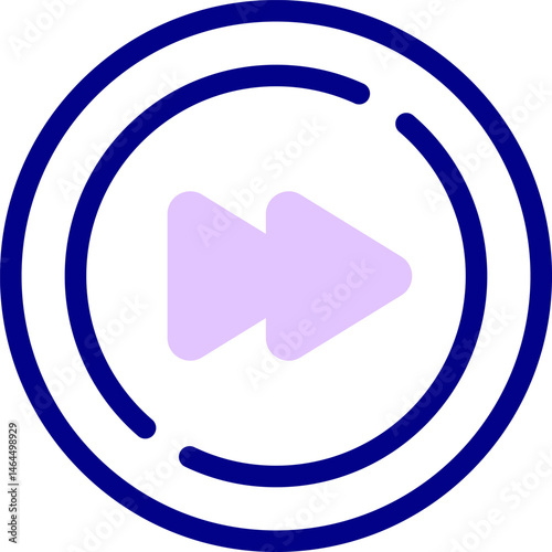 forward button illustration on a white background     