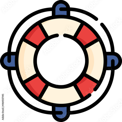 lifebuoy (2) illustration on a white background    