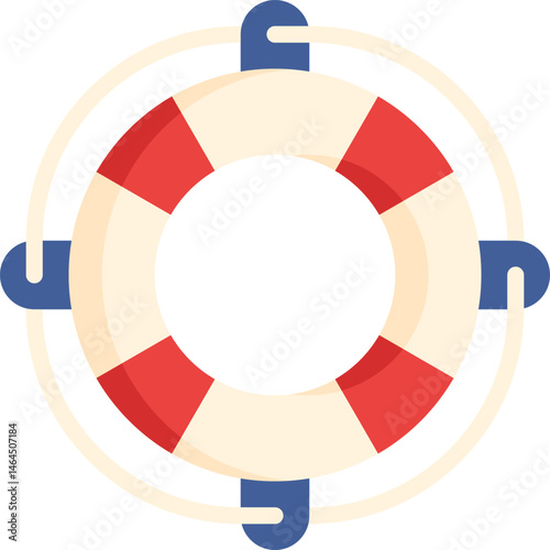 lifebuoy illustration on a white background    