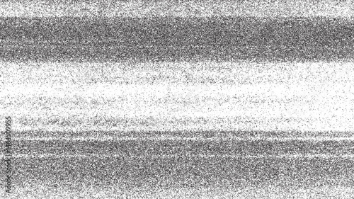 Texture study showcasing VHS overlay effect with stipple pattern using contrasting dots in black and white