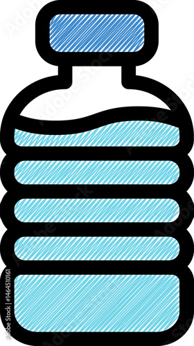 mineral water illustration on a white background    