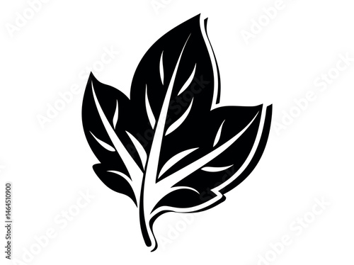 Simple black and green leaf silhouettes for design elements. Silhouette Leaves Against White Background, leaf, leaves, silhouette, black, green, nature,  organic, ecology, environment, illustration, g