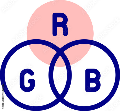 rgb illustration on a white background    