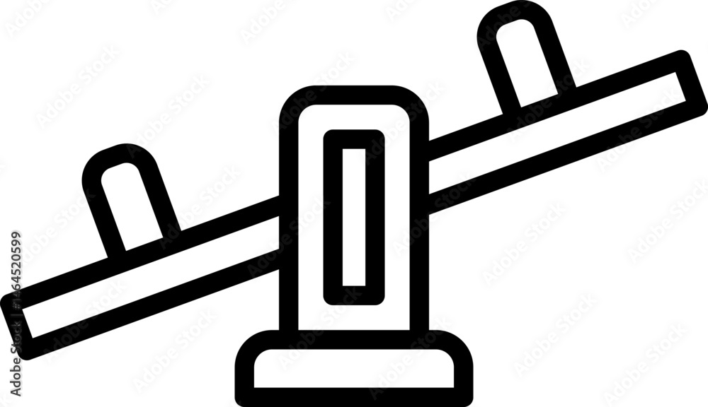 seesaw illustration on a white background seesaw illustration on a white background