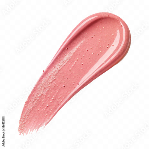 smooth glossy cosmetics swatches isolated on white background