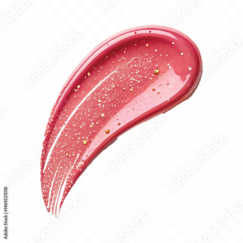 smooth glossy cosmetics swatches isolated on white background