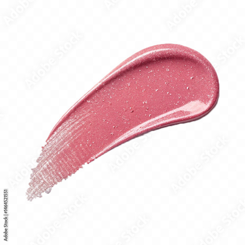 smooth glossy cosmetics swatches isolated on white background