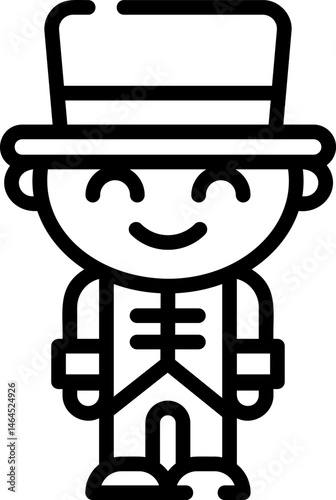 tamer illustration on a white background     