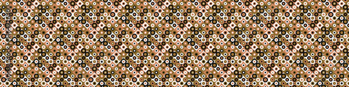Horizontal diagonal geometric pattern background - seamless wide repetitive vector illustration