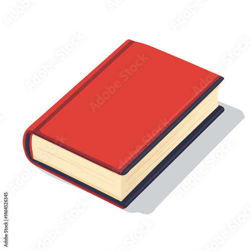 2D flat vector illustration of Guide Book, isolated on a white background.