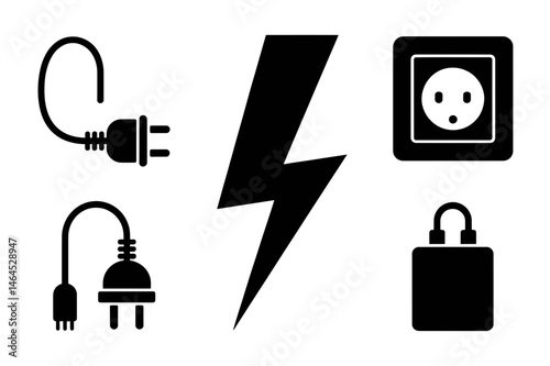 Electrical power plug outlet and lightning design