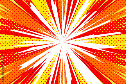 American Comic Style Backgrounds for summer - wide version -