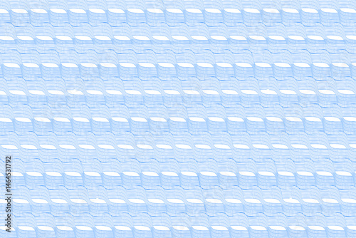 Wave line ornament pattern wallpaper. Abstract blue wave seamless pattern on transparent background. New wave texture PNG. Design for print, textile, wallpaper, card, paper, decoration, etc.