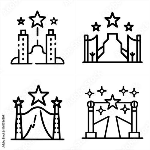 hollywood icon set

