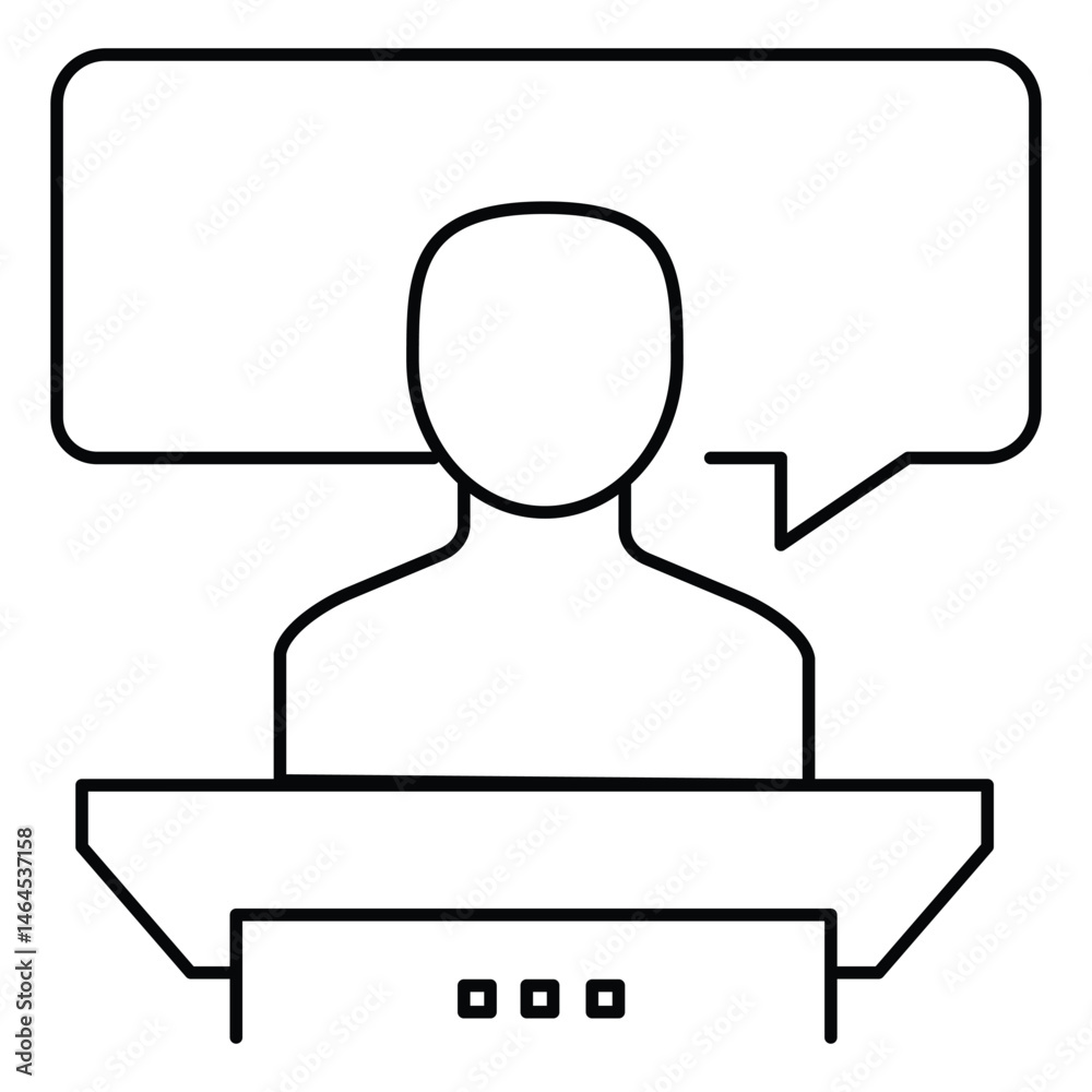Witness vector Icon design Depicting Legal Testimony and Courtroom Witness vector Icon design Depicting Legal Testimony and Courtroom