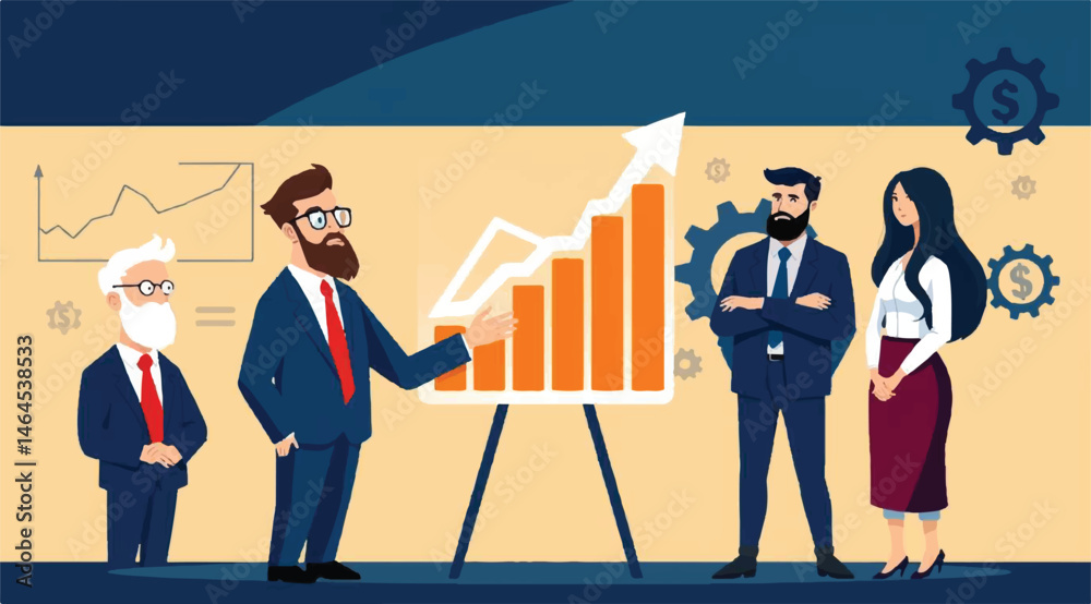 Fototapeta premium HR Landscape Redefined: Navigating the New Now for Business Growth and Success