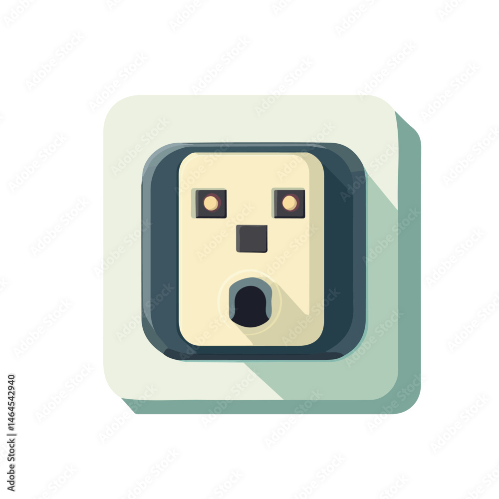 Electrical Fix 2D flat vector illustration, isolated on a white background. Electrical Fix 2D flat vector illustration, isolated on a white background.