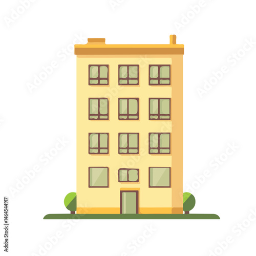 2D flat vector illustration of Architects Drawing, isolated on a white background.