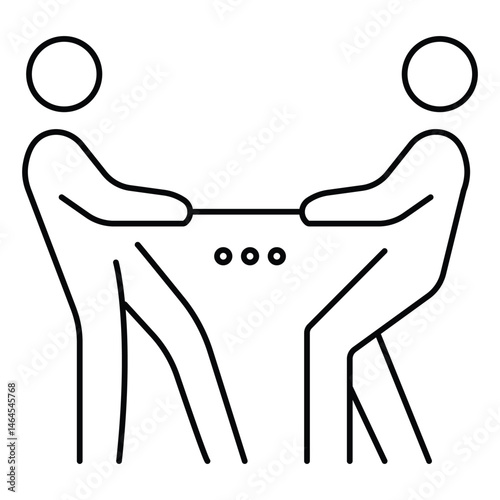 Court vector Icon design Symbolizing Legal Case and Proceedings