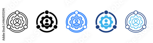 Synergy Icon Set With Multiple Style Collection 