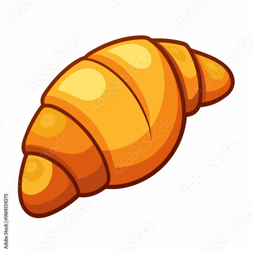 Golden Brown Croissant.  A Buttery.  Flaky Delight