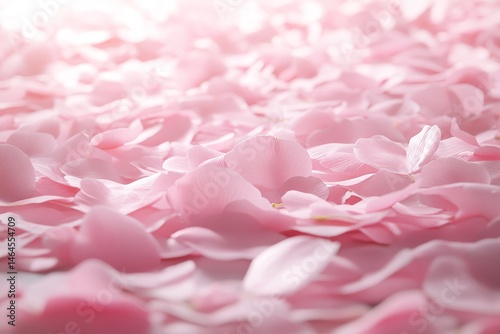 Delicate, scattered pink flower petals on a light surface.