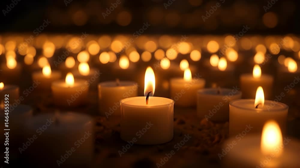 Candlelight Vigil: Warm Glow in the Darkness Candlelight Vigil: Warm Glow in the Darkness