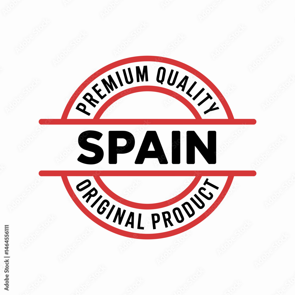 Fototapeta premium Premium Quality Spain Original Product Badge Logo