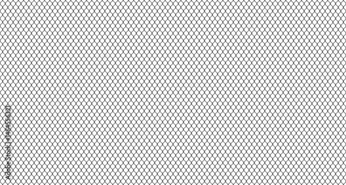 Black wire mesh fence on a white background