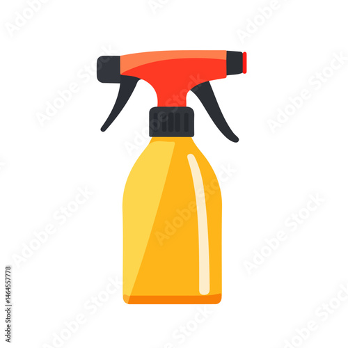 2D flat vector illustration of Insecticide Spray, isolated on a white background.