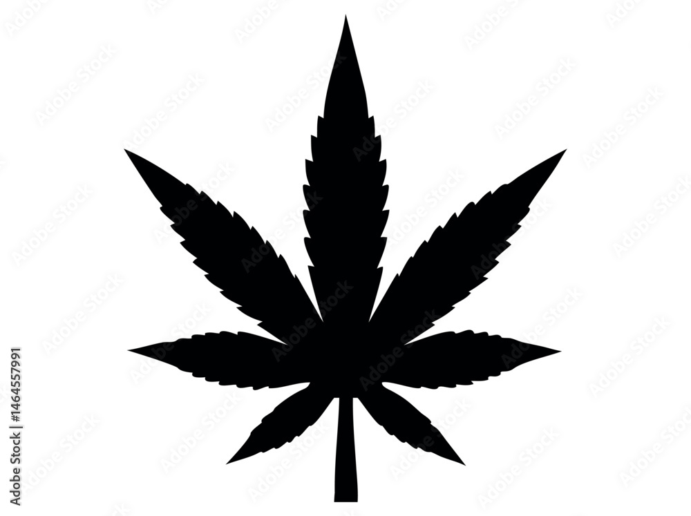 Silhouette of a Cannabis Leaf, marijuana leaf vector black illustration, silhouette of a cannabis leaf against a pure white background. leaf, silhouette, black and white, simple, graphic, icon, logo, Silhouette of a Cannabis Leaf, marijuana leaf vector black illustration, silhouette of a cannabis leaf against a pure white background. leaf, silhouette, black and white, simple, graphic, icon, logo,