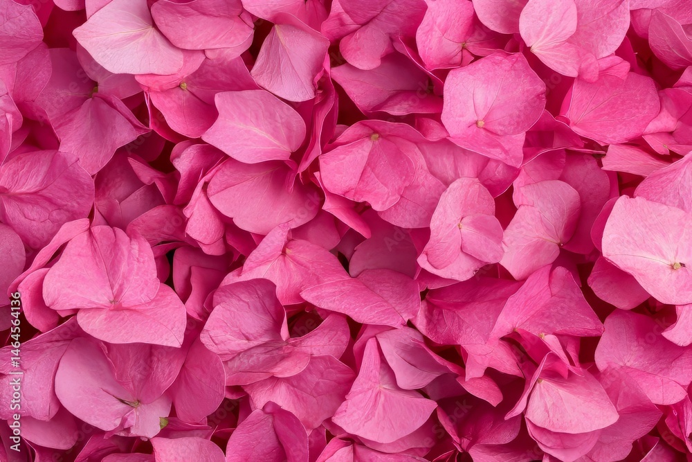 Close-up view of numerous pink flower petals.