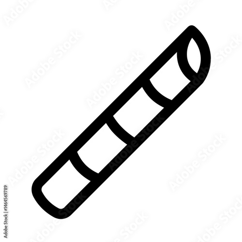 sharpened bamboo icon with line style, perfect for user interface projects