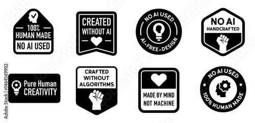 No ai used, made by human vector set