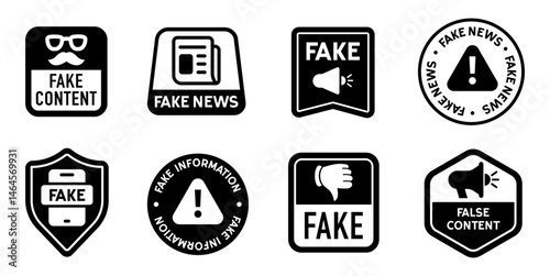 Fake vector stamps for fake information