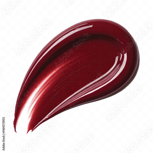 smooth glossy lipstick or paint swatch in different colour style  isolated on transparent background