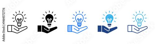 Problem Solving Icon Set With Multiple Style Collection 