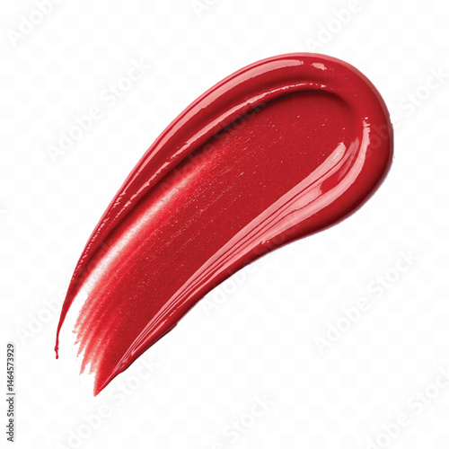 smooth glossy lipstick or paint swatch in different colour style  isolated on transparent background