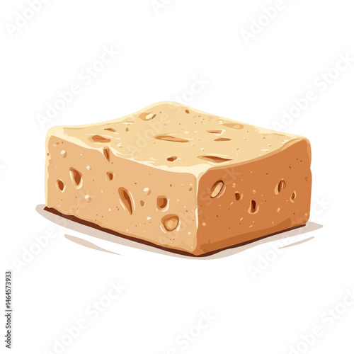 Halva 2D flat vector illustration, isolated on a white background.